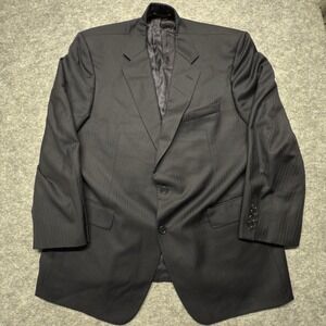 Brooks Brothers Loro Piana 110s Wool Blazer 46R Navy USA Suit Jacket